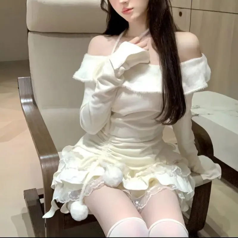 Nooidea Official Skirt Set Women's Milk White-4
