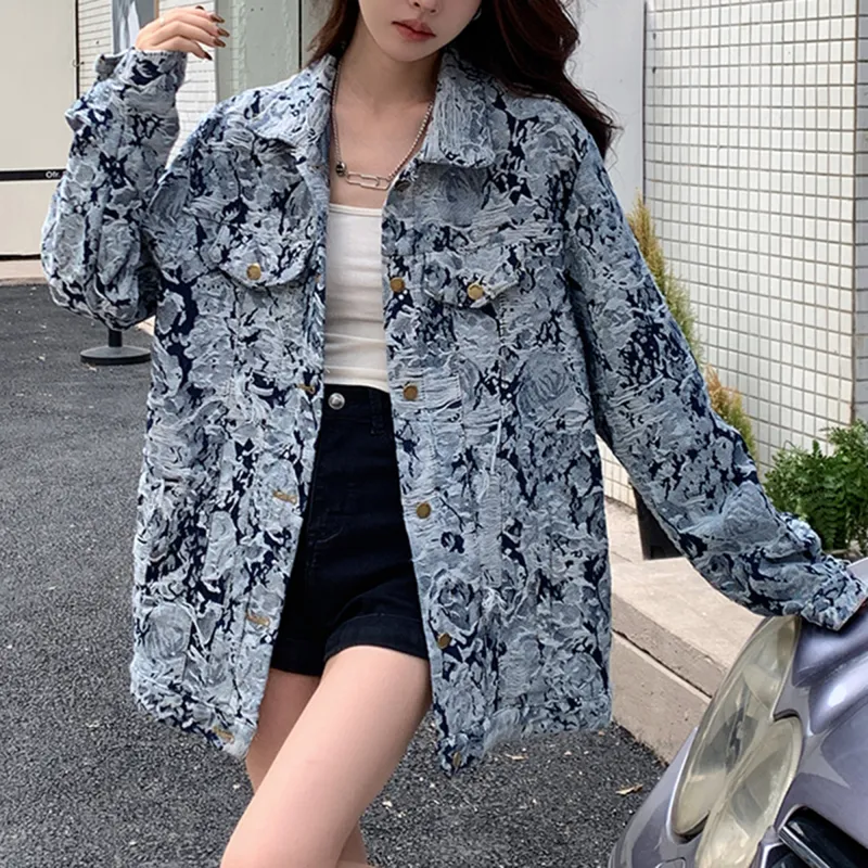 Nooidea Official Denim Jacket Women's Multicolor Denim-5
