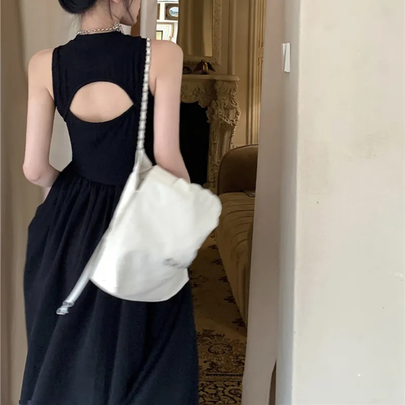 Nooidea Official Sleeveless Dress Women's Black-5