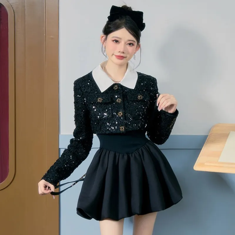 Nooidea Official Skirt Set Women's Black-3