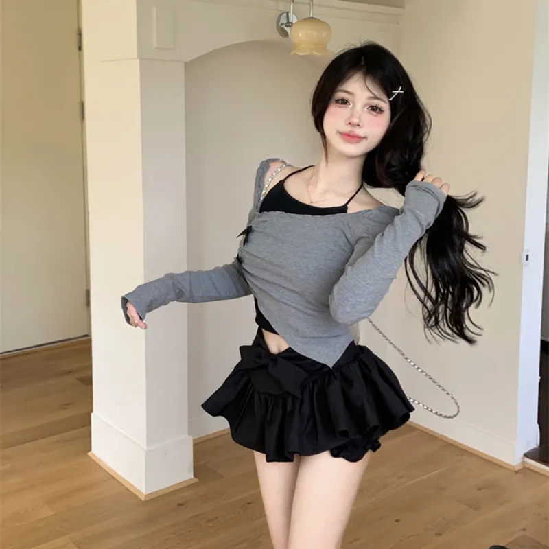 Nooidea Official Skirt Set Women's Black-1