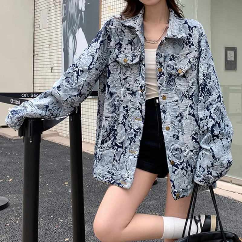 Nooidea Official Denim Jacket Women's Multicolor Denim-4