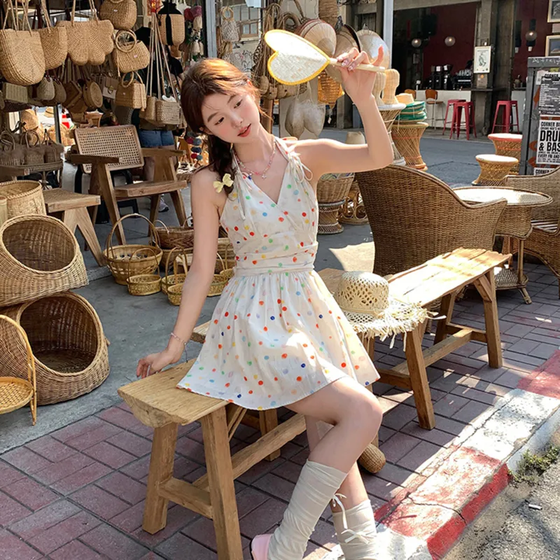 Nooidea Official Slip Dress Women's Apricot-5