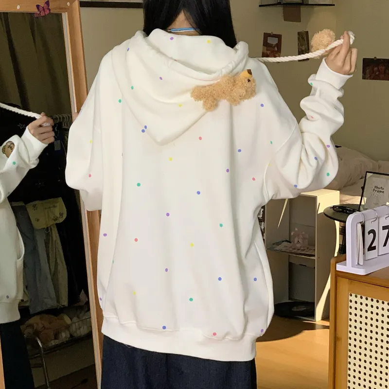 KUNZHUDAXIANG Sweatshirt Women's Apricot-3