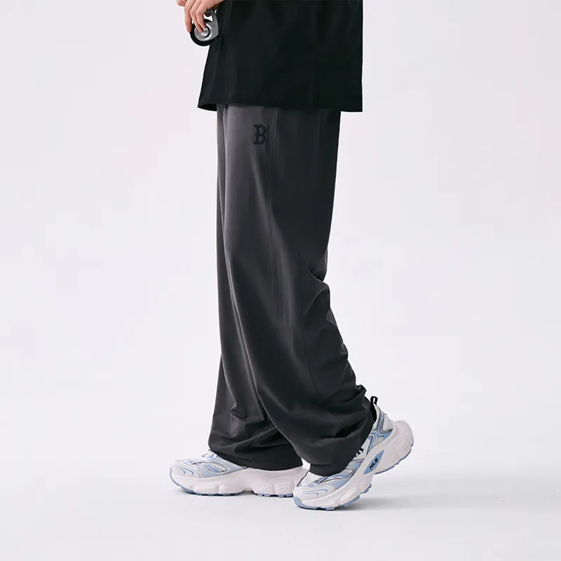 MLB Boston Red Sox Basic Collection SS25 Knitted Sweatpants Unisex Charcoal Gray-4