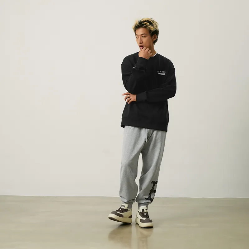 MLB New York Yankees Basic Collection 24FW Pre Fall Pullover Sweatshirt Unisex Black-4