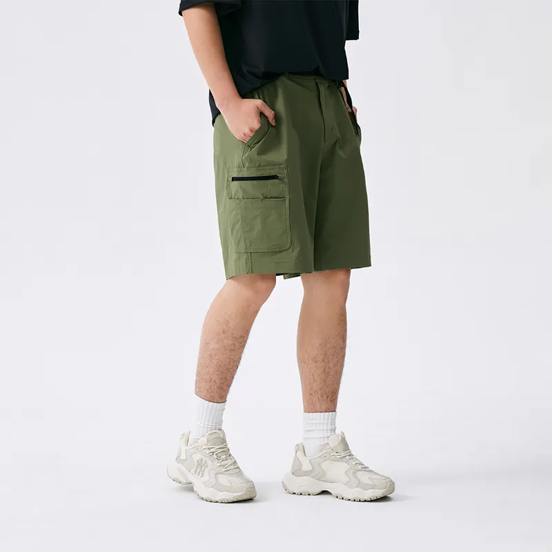 MLB Basic Collection Basic Boston Red Sox SS25 Cargo Shorts Men's Green-2