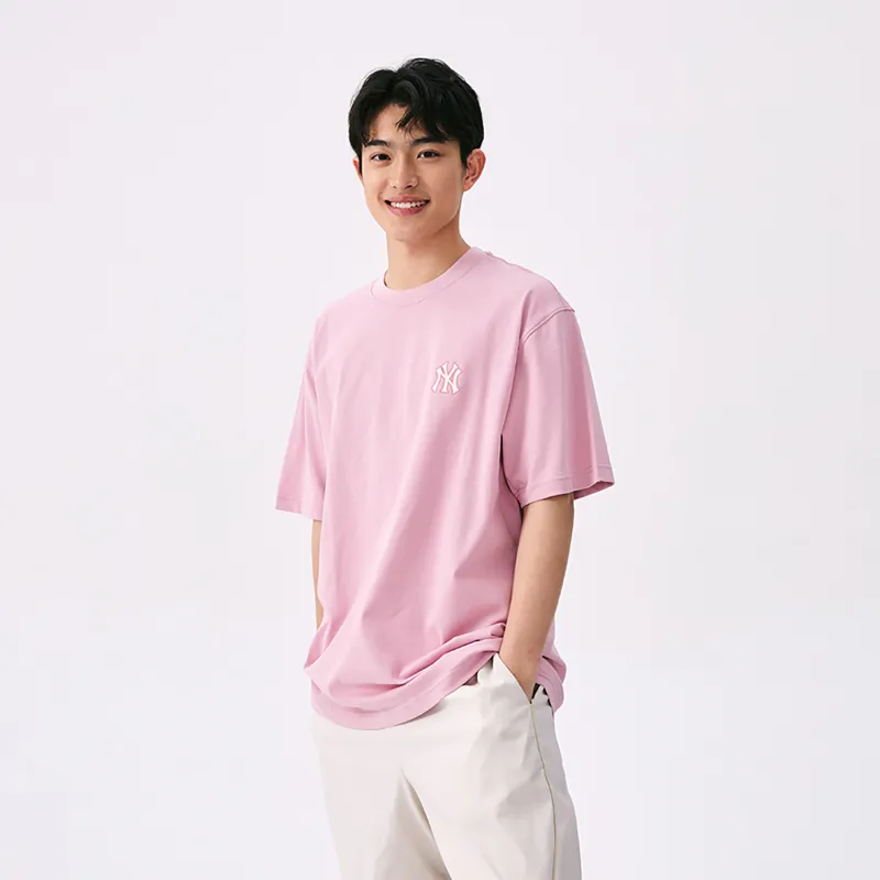 MLB MONOGRAM Collection New York Yankees SS25 T Shirt Unisex Pink-3