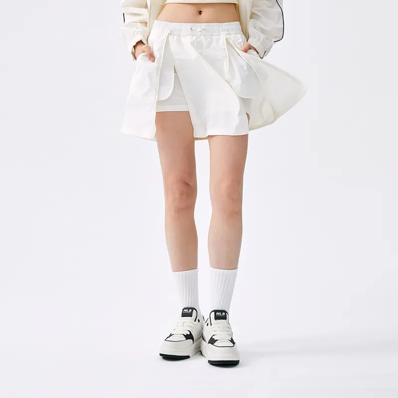MLB New York Yankees Basic Collection SS25 Casual Short Skirts Women's Ivory White-2