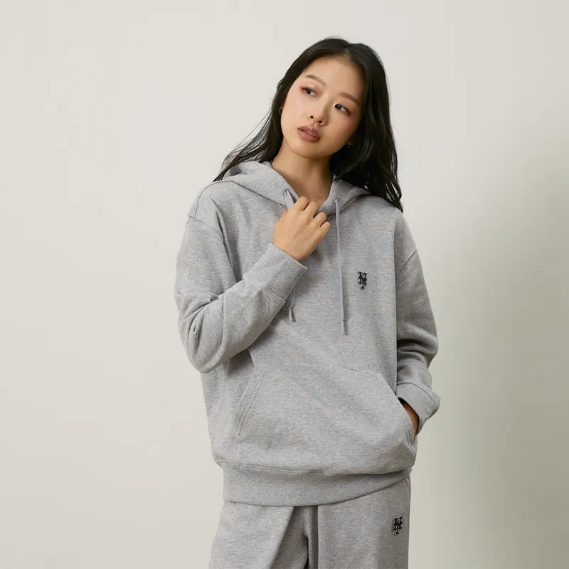 MLB Basic Collection New York Mets 24FW Pullover Early Autumn Hoodie Unisex Heather Gray-4