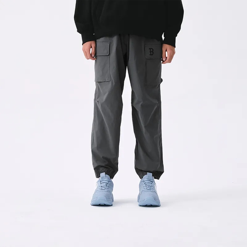 MLB Boston Red Sox Basic Collection SS25 Casual Pants Unisex Dark Charcoal Gray-4