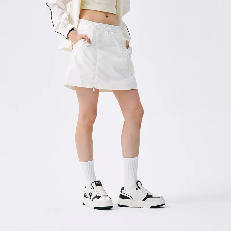 MLB New York Yankees Basic Collection SS25 Casual Short Skirts Women's Ivory White-4