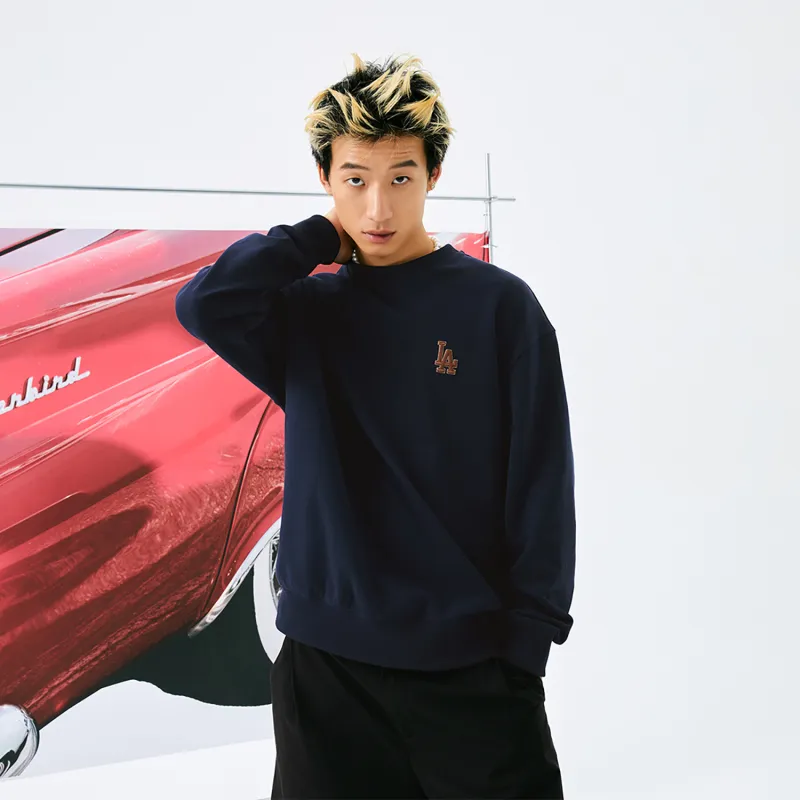 MLB Los Angeles Dodgers MONOGRAM Collection 24FW Sweatshirt Unisex Navy Blue-5