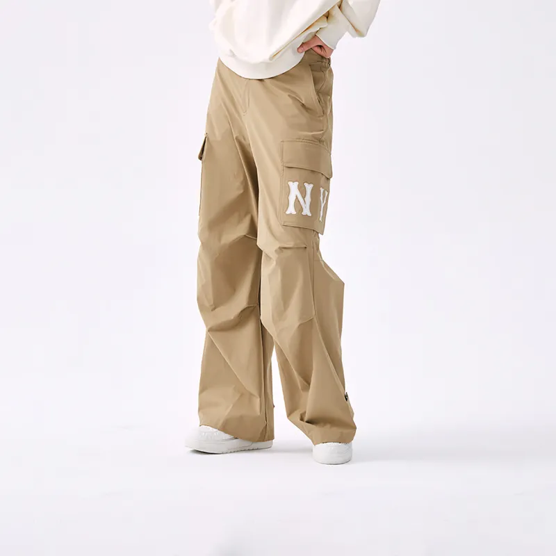 MLB New York Yankees Basic Collection Cargo Pants Women's Khaki-3
