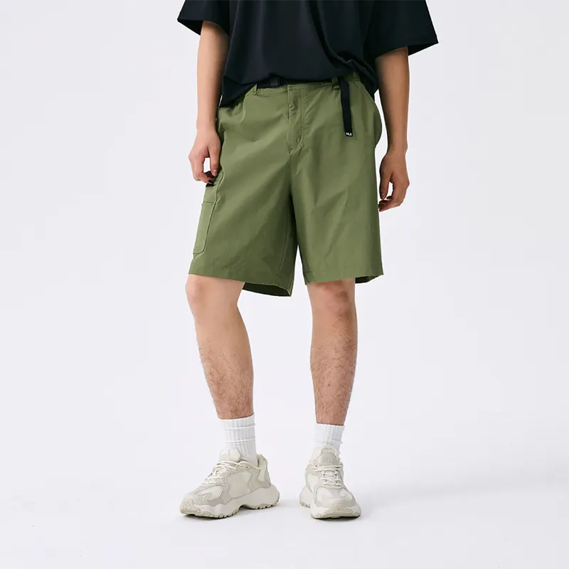 MLB Basic Collection Basic Boston Red Sox SS25 Cargo Shorts Men's Green-3