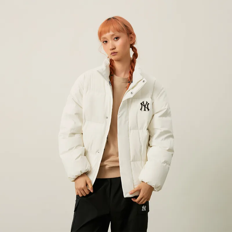MLB MONOGRAM Collection New York Yankees FW24 Down Jacket Unisex Cream-3