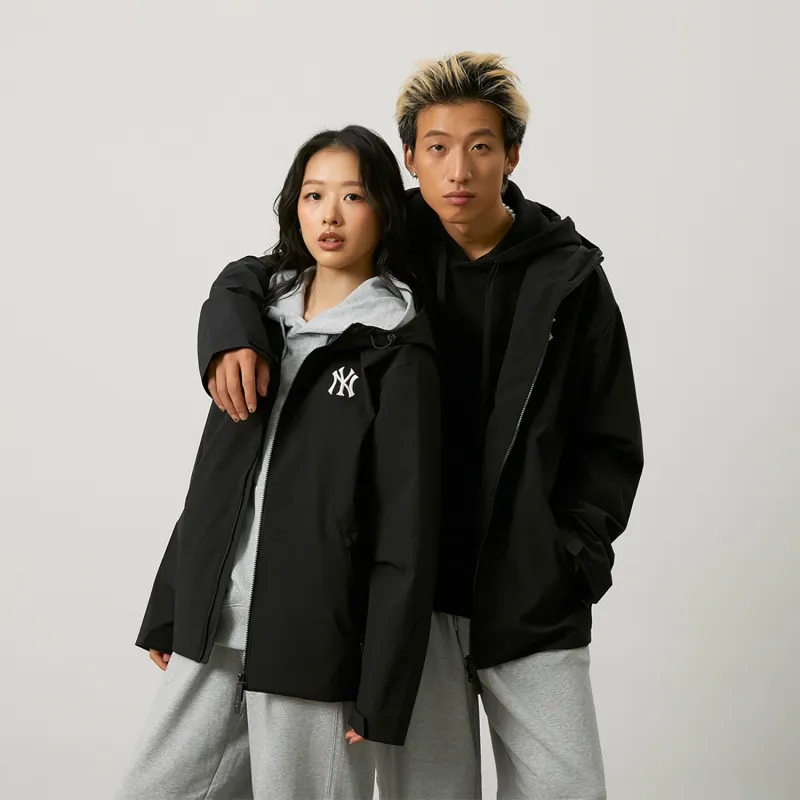 MLB New York Yankees Basic Collection 24FW Windproof Jacket Unisex Black-3