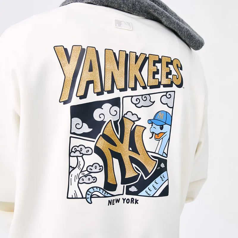 MLB New York Yankees SS25 Sweatshirt Unisex Cream-2
