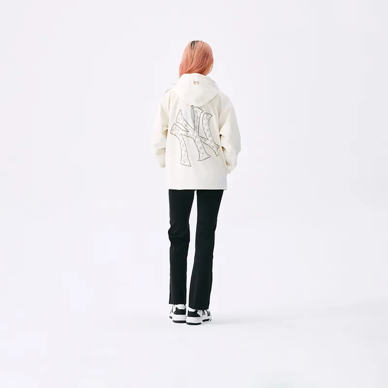 MLB Monogram Big Lux New York Yankees Jackets Coats Unisex Hemp Cream-2