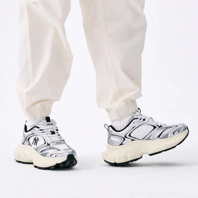 MLB Winner Chunky Anti-Slip Wear-Resistant Low-Top Chunky Sneakers Unisex Silver-6