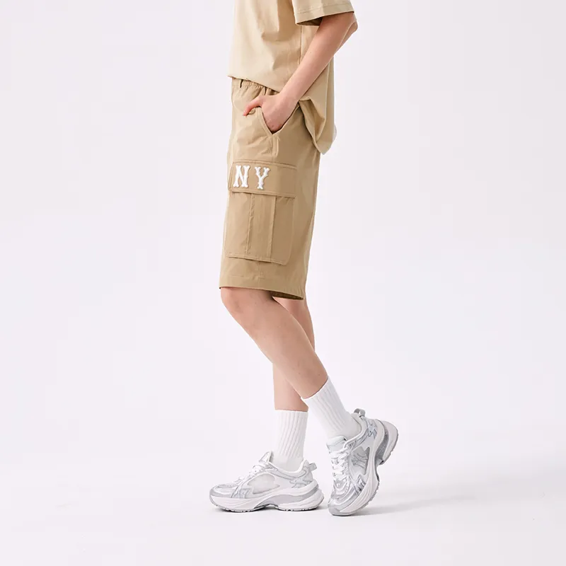 MLB New York Yankees Basic Collection SS25 Casual Shorts Unisex Khaki-3