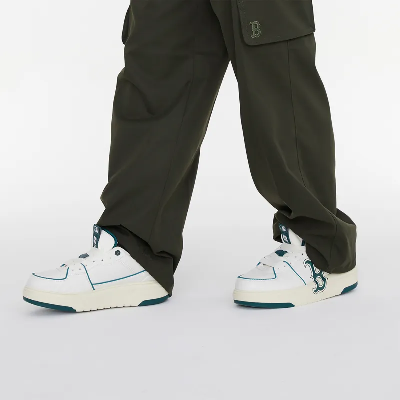 MLB Chunky Liner Low Top Skateboard Shoes Unisex Beige Green-6