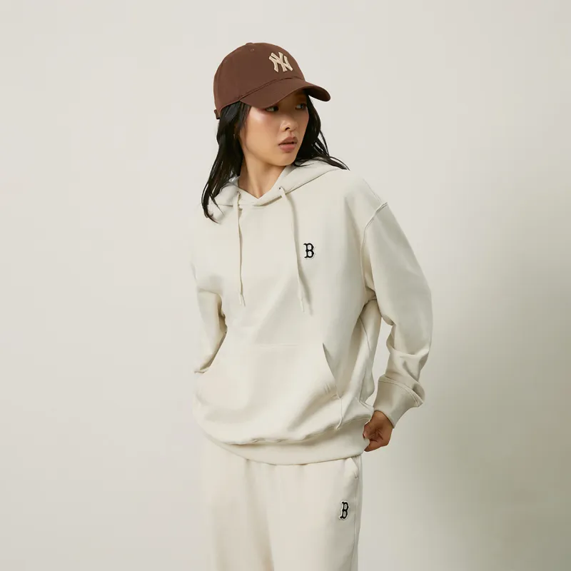 MLB Boston Red Sox Basic Collection 24FW Early Autumn Hoodie Unisex Cream-3