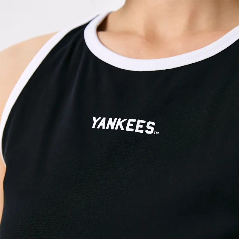MLB Preppy Style Collection New York Yankees SS25 Tank Top Women's Black-2