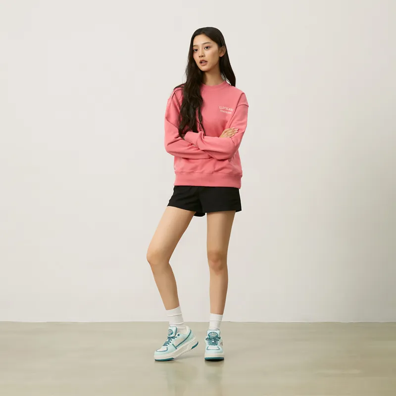 MLB Basic Collection Cleveland Indians Sweatshirt Unisex Pink-6