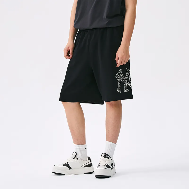 MLB MONOGRAM Reading Collection Casual Shorts Unisex Black-4