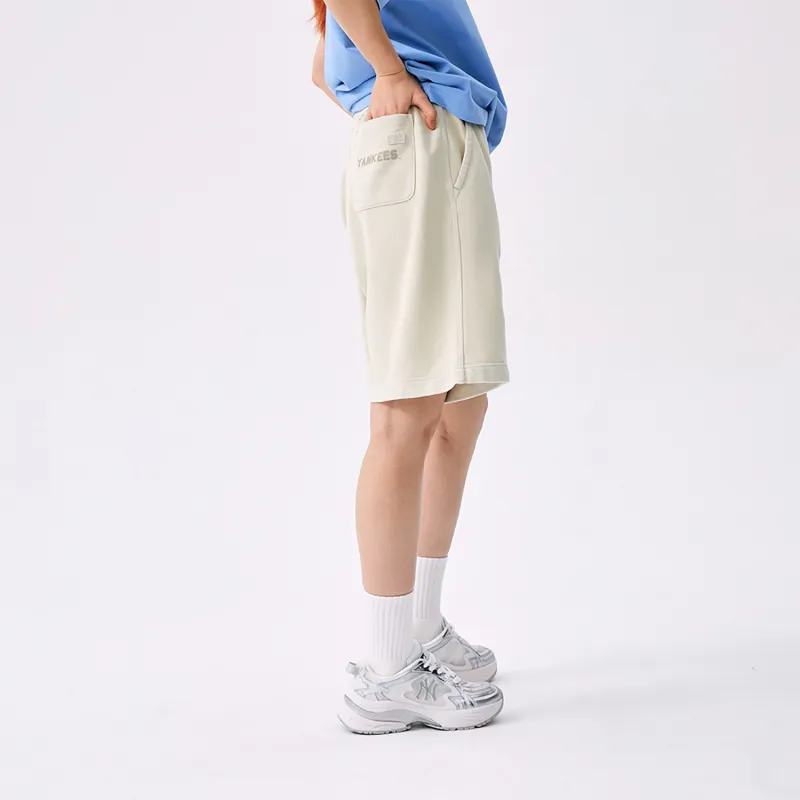 MLB New York Yankees Basic Collection SS25 Casual Shorts Women's Beige-2