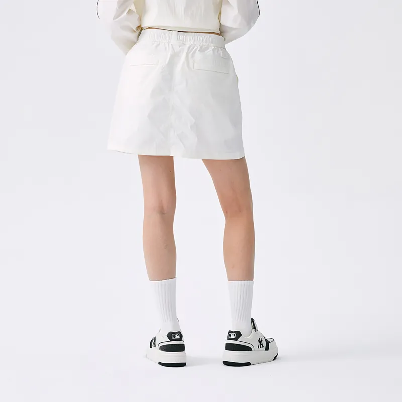 MLB New York Yankees Basic Collection SS25 Casual Short Skirts Women's Ivory White-3