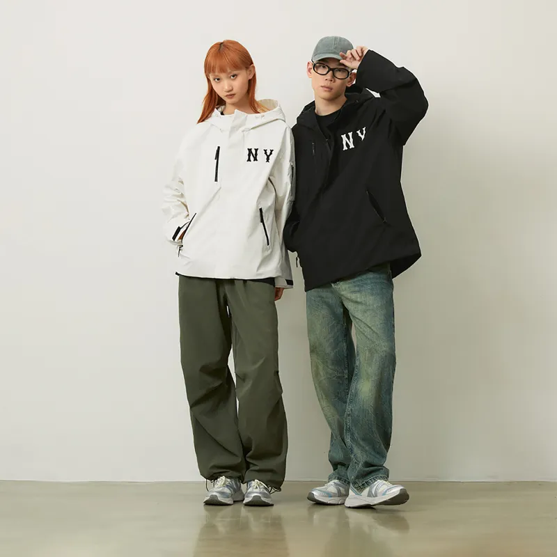 MLB New York Yankees Basic Collection 24FW Jacket Unisex Hemp Cream-6