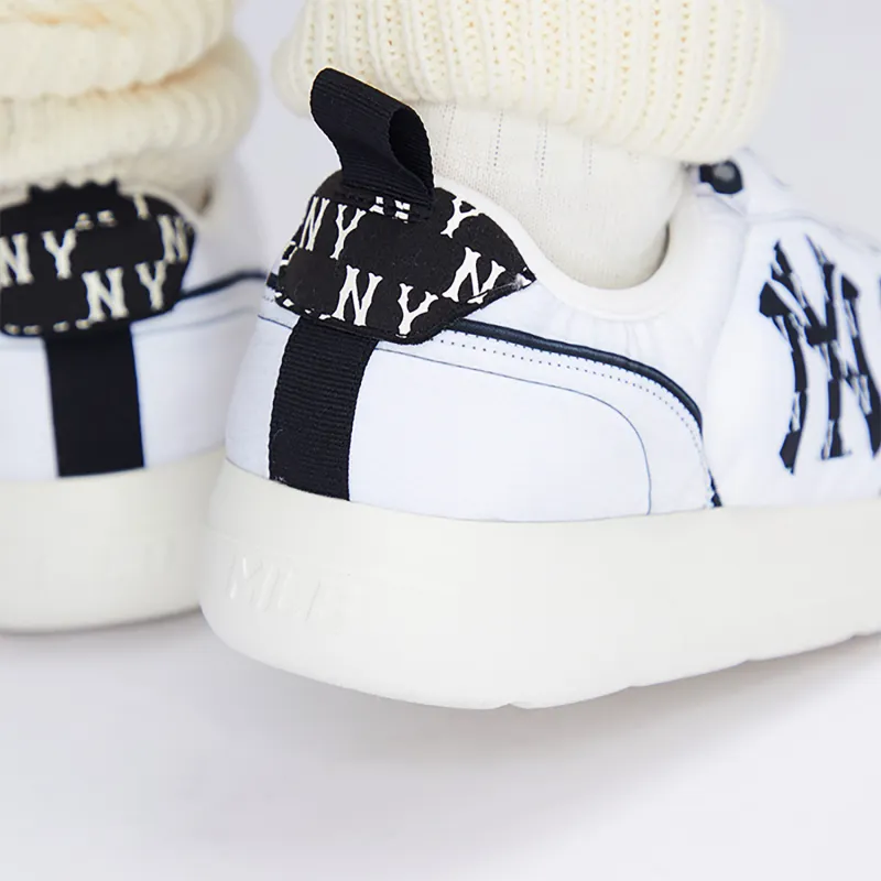 MLB Chunky Classic A FLEECE Warm Low Top Casual Shoes Unisex White-6