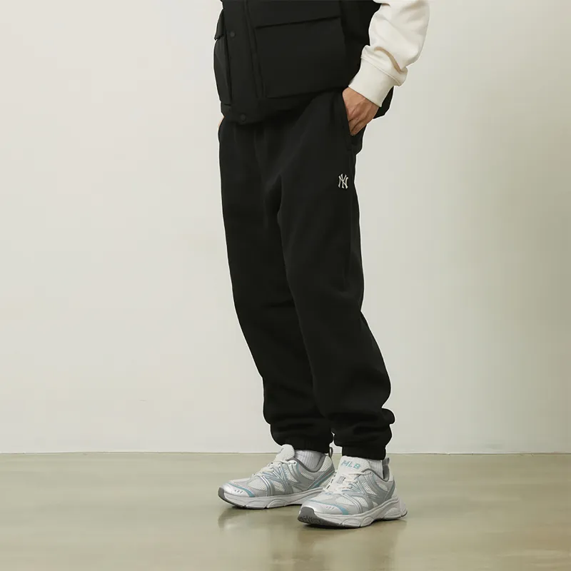 MLB New York Yankees Basic Collection 24FW Knitted Sports Pants Unisex Black-5