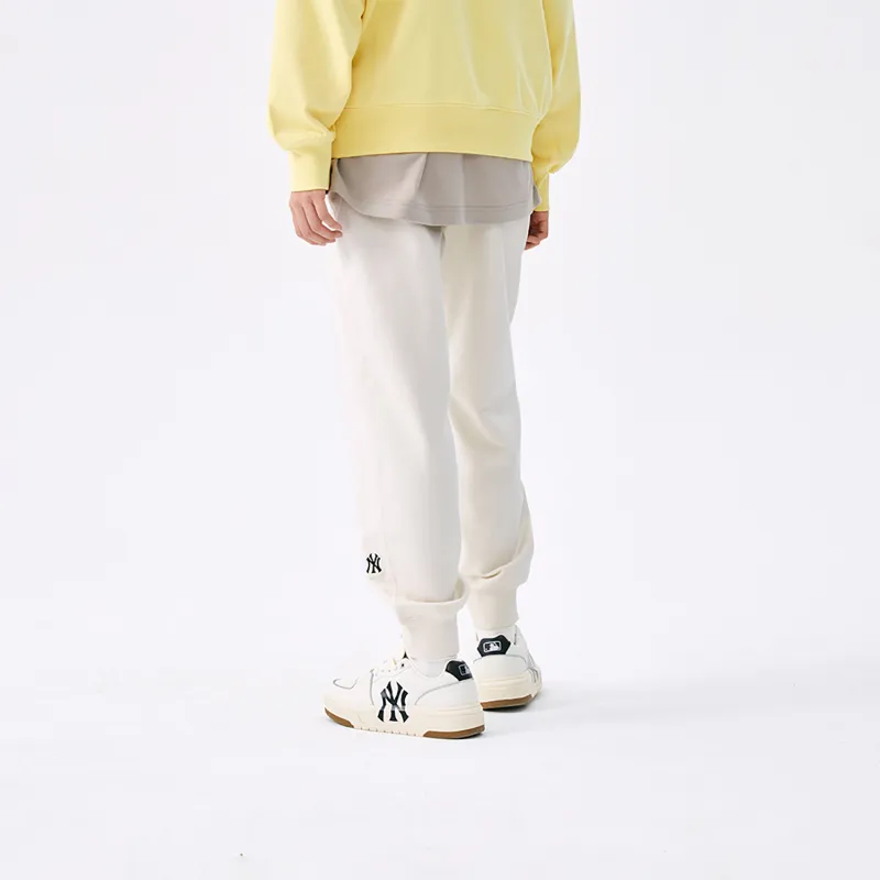 MLB New York Yankees Basic Collection SS25 Knitted Sports Pants Unisex Cream-4