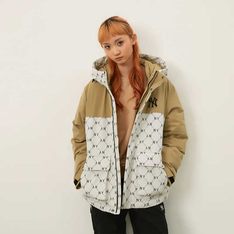 MLB MONOGRAM Collection New York Yankees FW24 Jacket Unisex Cream-3