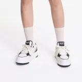 MLB Chunky Liner Anti Slip Wear Resistant Low Top Skateboard Shoes Unisex White Black