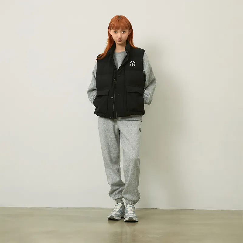 MLB New York Yankees Basic Collection 24FW Down Vest Unisex Black-3