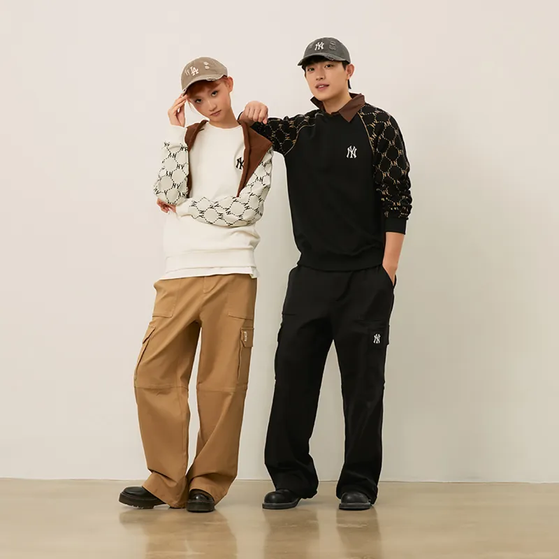 MLB New York Yankees FW24 Cargo Pants Unisex Black-4