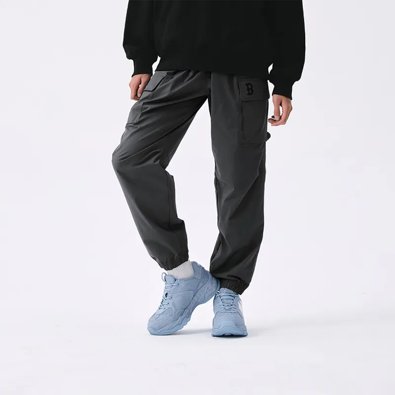 MLB Boston Red Sox Basic Collection SS25 Casual Pants Unisex Dark Charcoal Gray-3