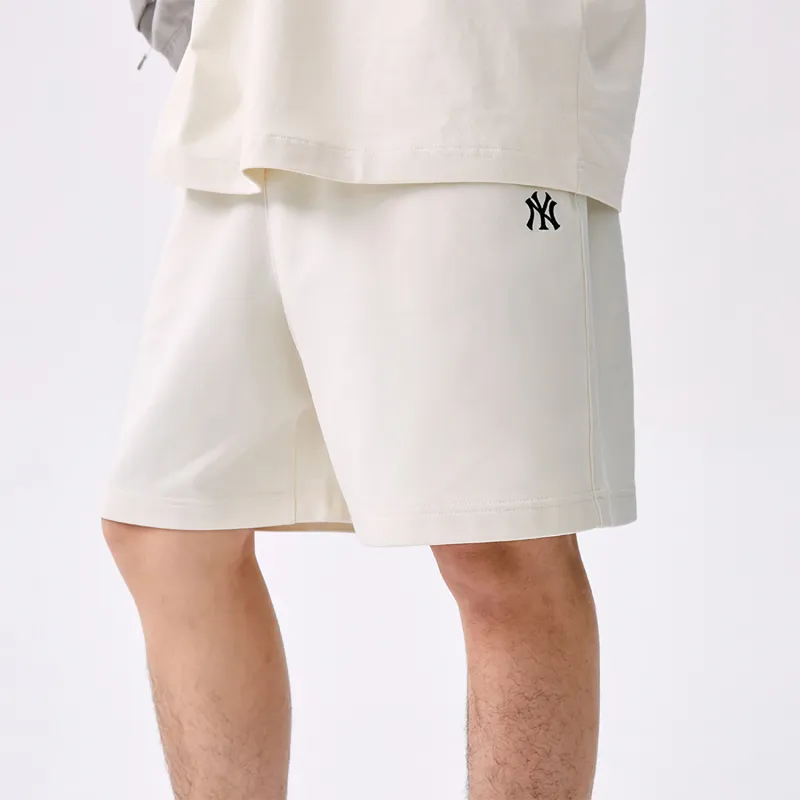 MLB New York Yankees Basic Collection SS25 Casual Shorts Unisex Cream-2