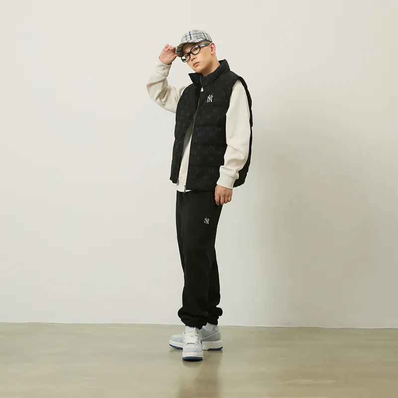 MLB MONOGRAM Collection New York Yankees 24FW Down Vests Unisex Black-6