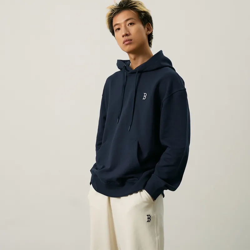 MLB Boston Red Sox Basic Collection 24FW Pre Fall Hoodie Unisex Navy Blue-6