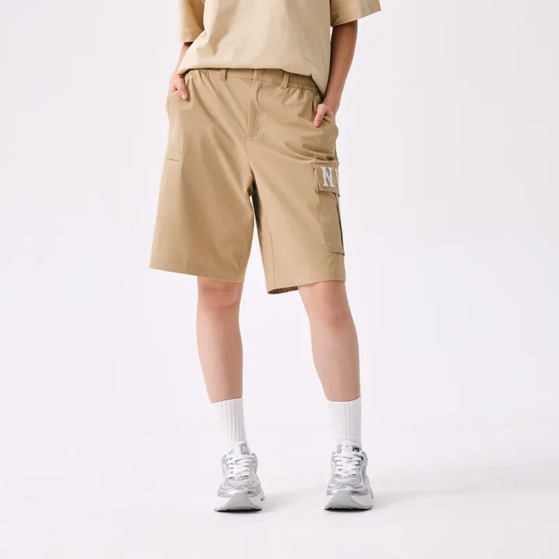 MLB New York Yankees Basic Collection SS25 Casual Shorts Unisex Khaki-4