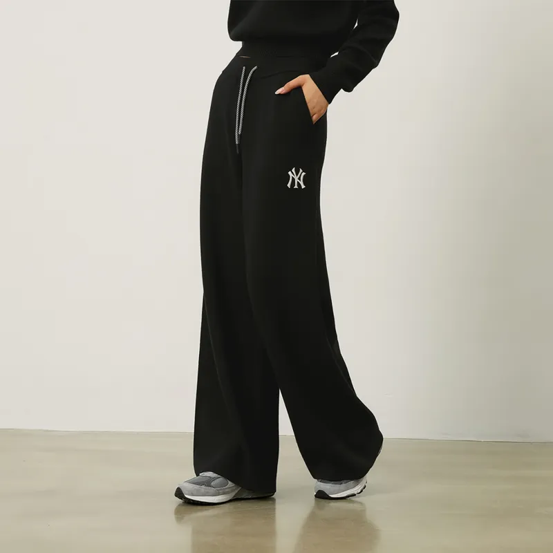 MLB MLB Preppy Style Collection New York Yankees Knitted Sports Pants Women's Black-3