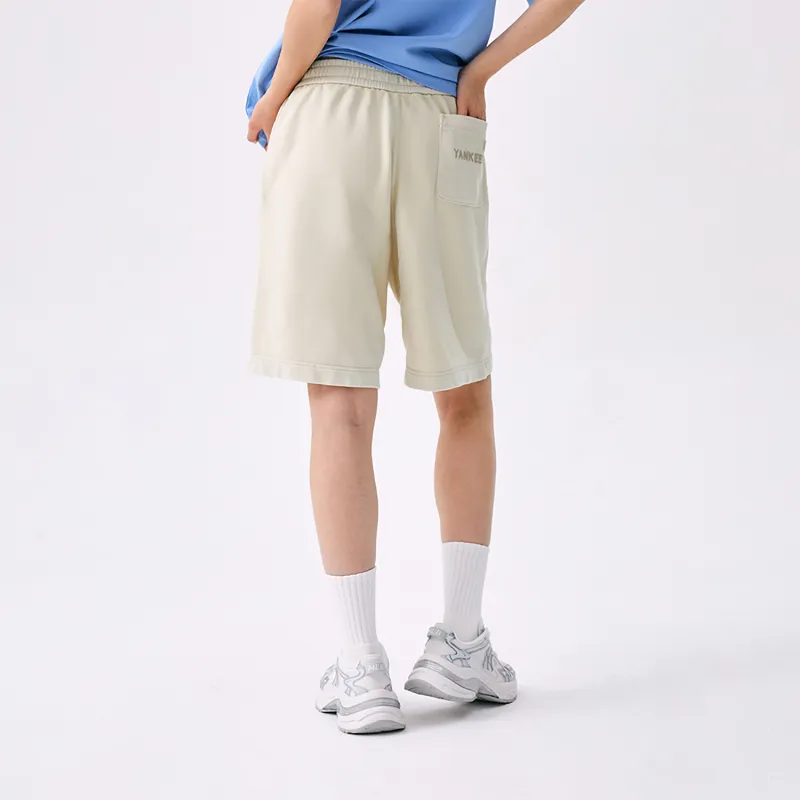 MLB New York Yankees Basic Collection SS25 Casual Shorts Women's Beige-3