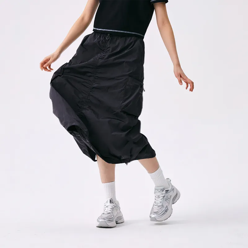 MLB Basic Collection Basic Boston Red Sox SS25 Casual Long Skirt Women's Gray-3