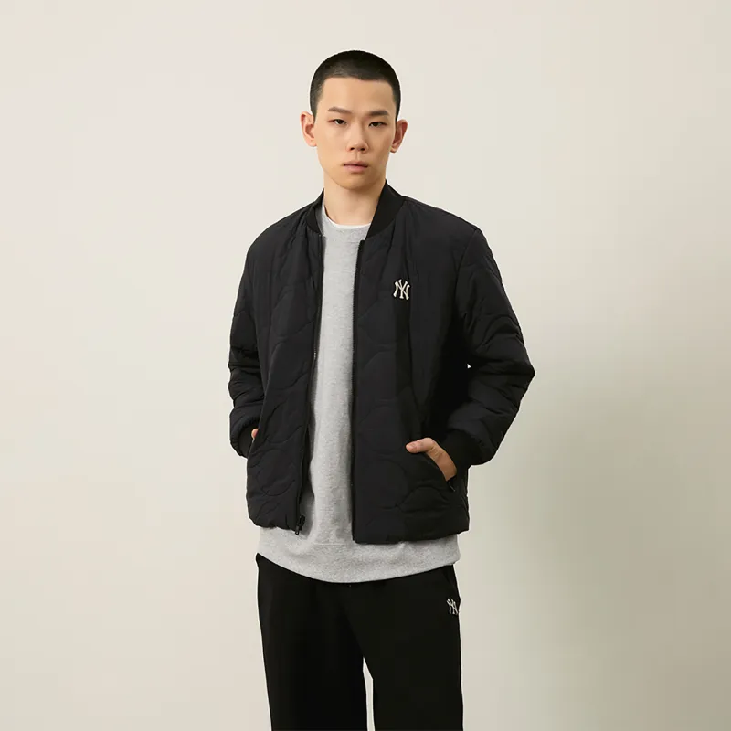 MLB MONOGRAM Collection New York Yankees FW24 Windproof Jackets & Coats Puffer Jacket Unisex Black-5