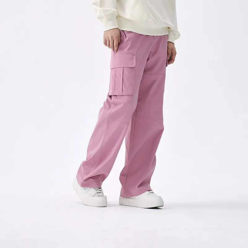MLB Preppy Style Collection Basic Boston Red Sox SS25 Casual Pants Unisex Pink All Over Print-4